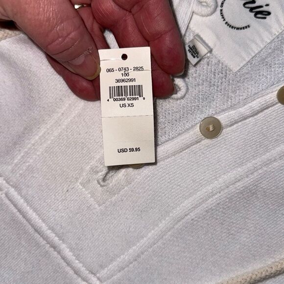 Aerie Oversized 100% Cotton Henley Hoodie, NWT, Size XS - Picture 6 of 8